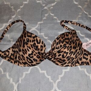 Victoria's Secret Brown Black Leopard Print Bra